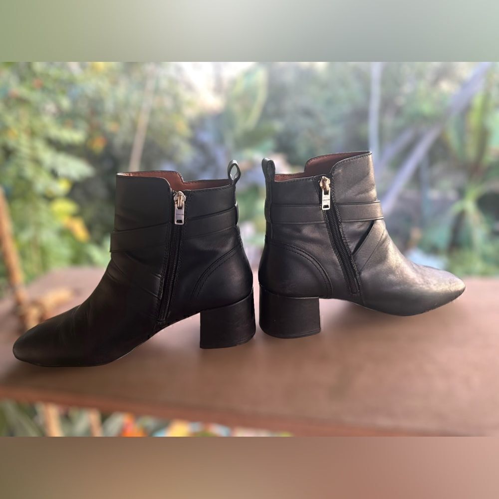 🔥🔥 COACH Nadia Bootie Black Boot Leather Size 9 - Picture 4 of 16